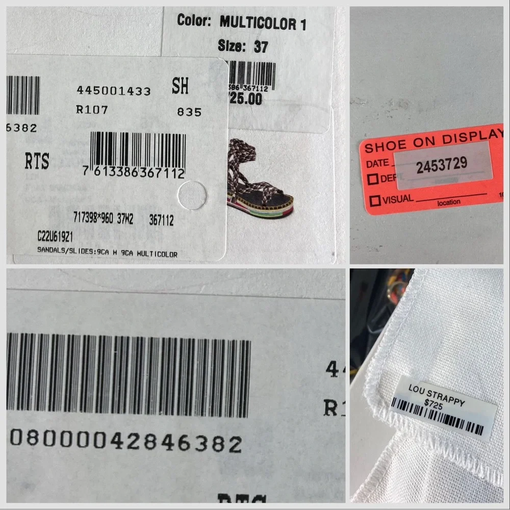 Chloe Lou Strappy Platform Sandals US 7 NWT 37 Summer Beach - Picture 16 of 17